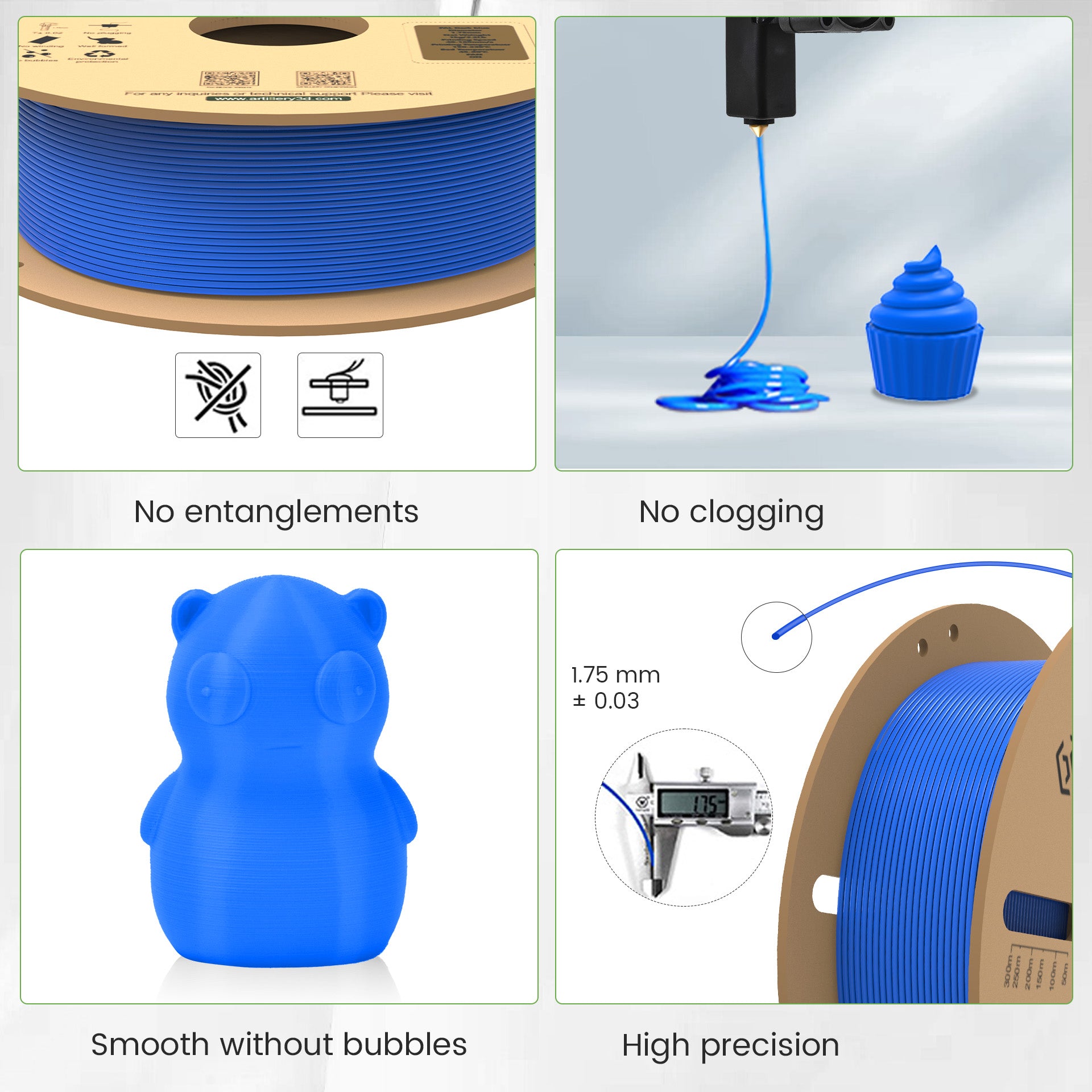 PLA 3D-Druckerfilament 1,75 mm 1 kg